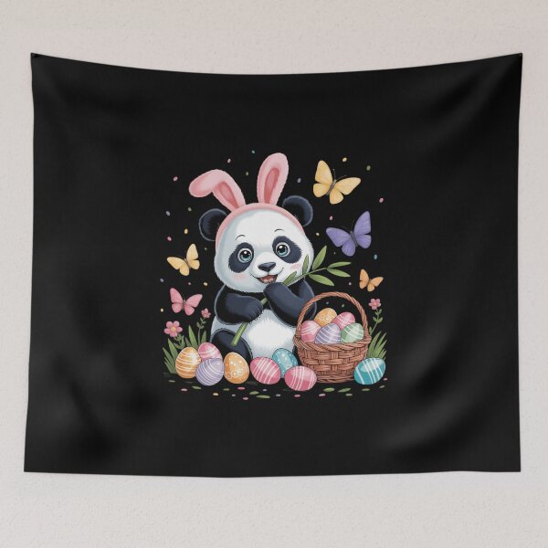 Item preview, Colorful Egg Happy Easter Day Cute Panda Bunny Egg Hunting1 designed and sold by IdunayaStore.