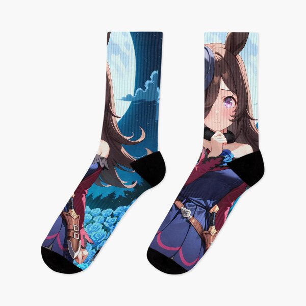 Item preview, Rice Shower Uma Musume Moonlight Blue Roses Garden Night designed and sold by Tokyonomad.