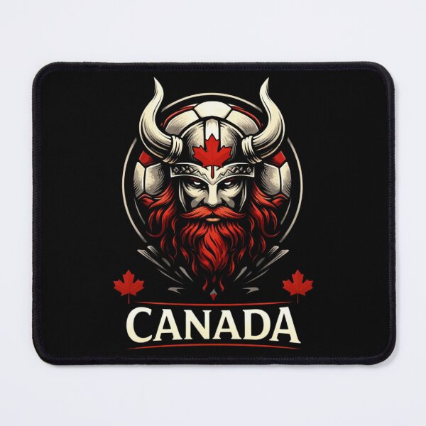 Item preview, Canada Soccer Viking – Maple Leaf Football Warrior Crest designed and sold by Inner Flame Studio.