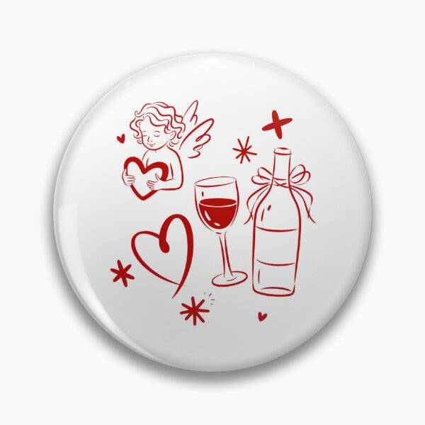 Item preview, Cupid Valentine Wine Heart Men Women Valentines designed and sold by IdunayaStore.