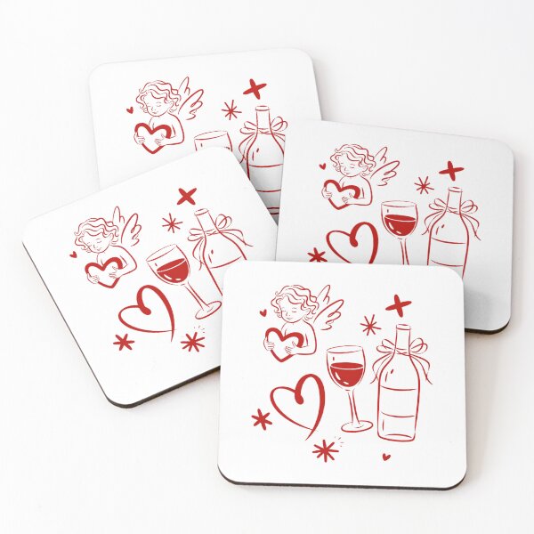 Item preview, Cupid Valentine Wine Heart Men Women Valentines designed and sold by IdunayaStore.
