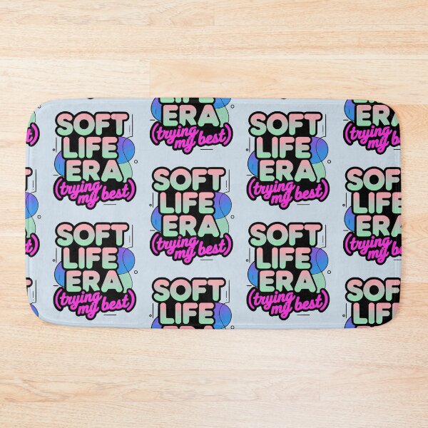Item preview, Soft Life But Mentally Tired Sticker – Aesthetic Gen Z Meme, Relatable Burnout Humor, Cute Minimal Design designed and sold by VectorJoy.