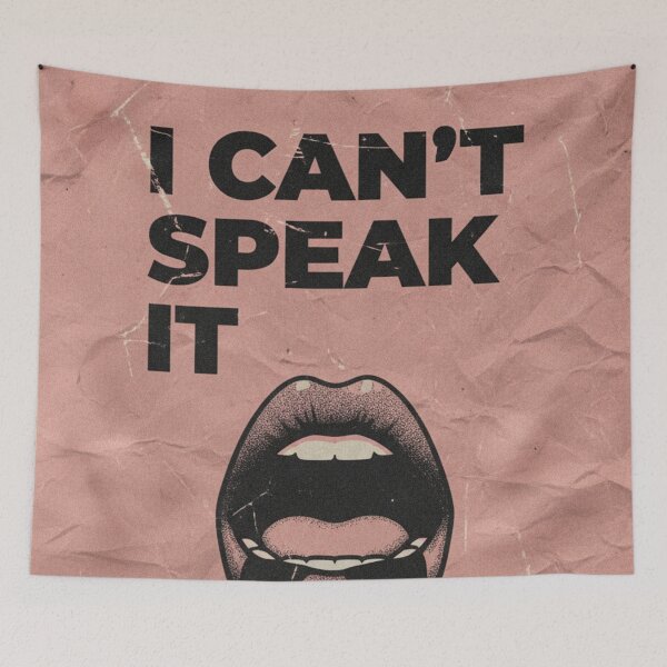 Item preview, I Can't Say It – Silent Scream Dark Art designed and sold by HeyHas.