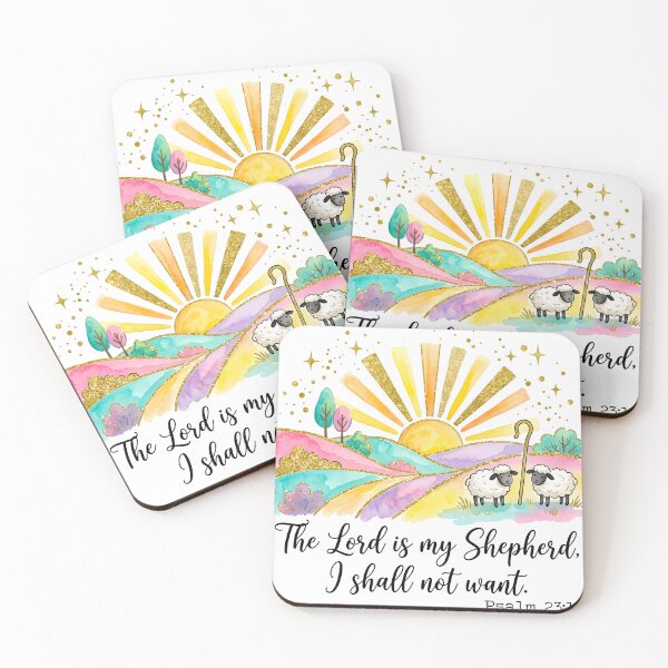 Item preview, The Lord is My Shepherd Scripture Art designed and sold by The Loved Label.