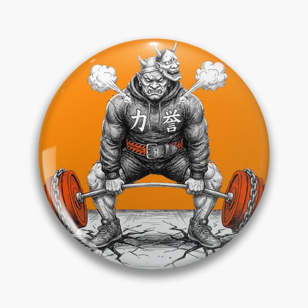 Item preview, Ronin Oni Gym Goon - Sumo PR (Neon Orange Edit) designed and sold by CleverCulture.