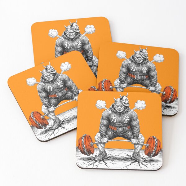 Item preview, Ronin Oni Gym Goon - Sumo PR (Neon Orange Edit) designed and sold by CleverCulture.