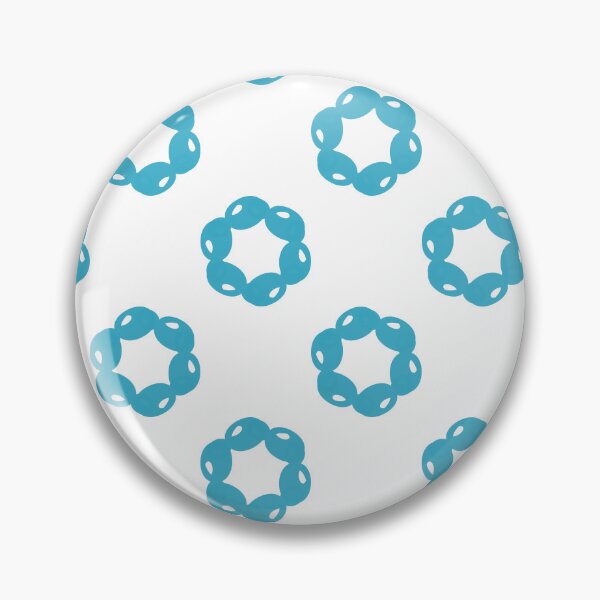 Item preview, seamless pattern with shapes, green blue bubble  ring round hexagon block on white background, design for fabric print or t-shirt paint screening designed and sold by pipikijung.