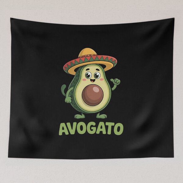 Item preview, Cute Avogato Sombrero Cat Cinco de Mayo designed and sold by IdunayaStore.