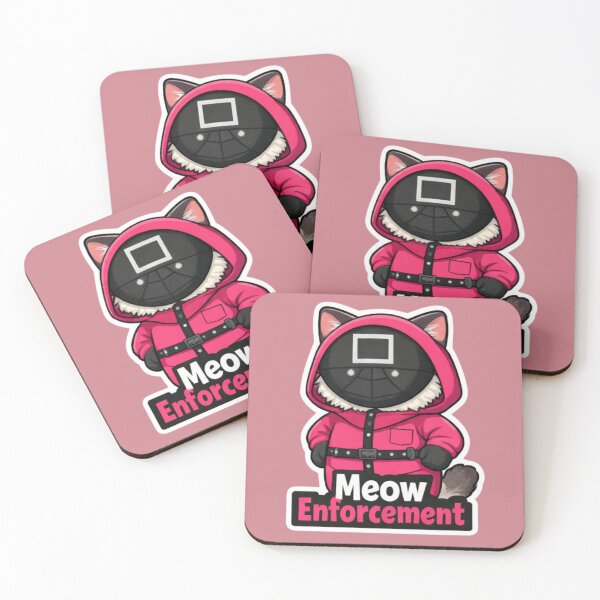 Item preview, Meow Enforcement (Guard Cat) designed and sold by Mojibebe.