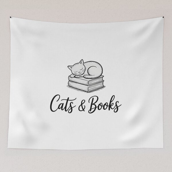 Item preview, Cats and Books Bookworm Cat Cozy Book Lover designed and sold by IdunayaStore.