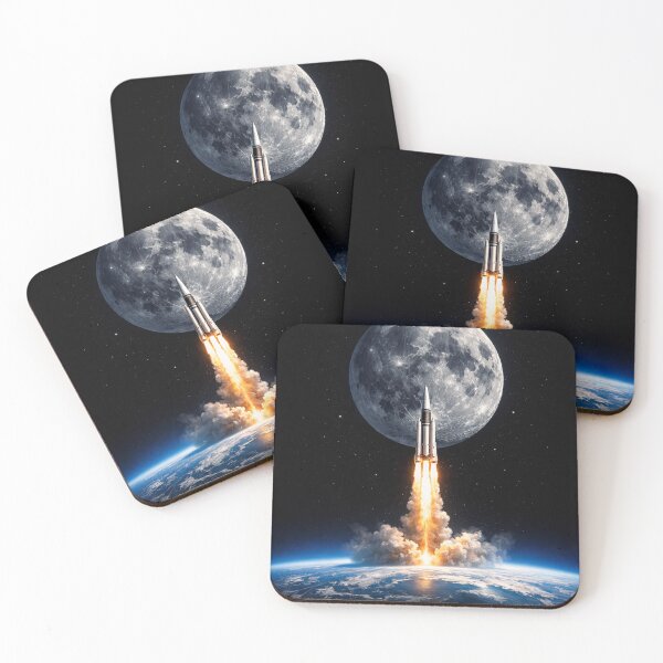 Item preview, Artemis II Cinematic Space Mission Poster Art designed and sold by wilnickvisuals.