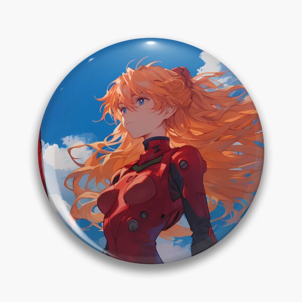 Item preview, Dynamic Asuka Langley Soryu Neon Genesis Evangelion sky warrior anime power designed and sold by Tokyonomad.