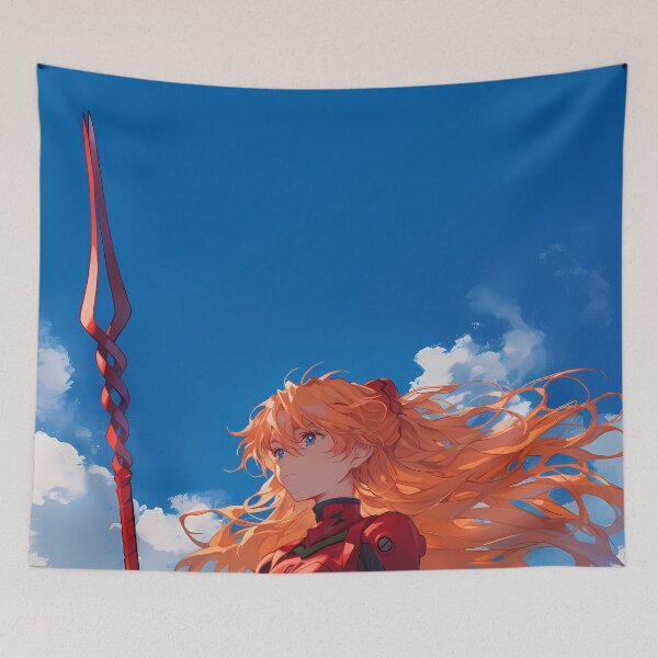Item preview, Dynamic Asuka Langley Soryu Neon Genesis Evangelion sky warrior anime power designed and sold by Tokyonomad.