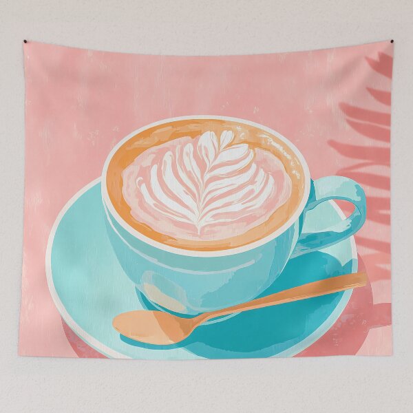 Item preview, Pastel Coffee Illustration – Soft Aesthetic Drink Design designed and sold by BobaBunny76.