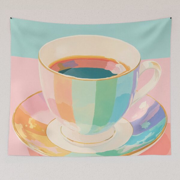 Item preview,  Pastel Coffee Illustration – Soft Aesthetic Drink Design designed and sold by BobaBunny76.