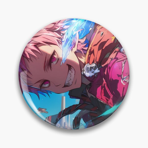 Item preview, Fierce Renzo Shima Blue Exorcist fiery action vibrant city anime energy designed and sold by Tokyonomad.
