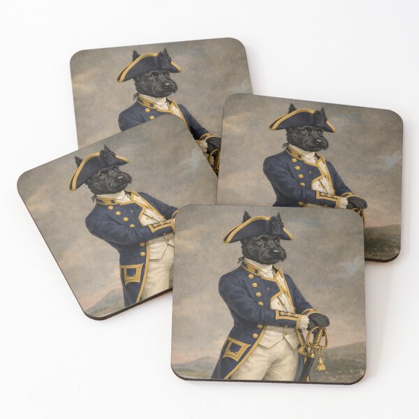 Item preview, English Navy Officer Scottish Terrier Portrait designed and sold by CJChronicles.