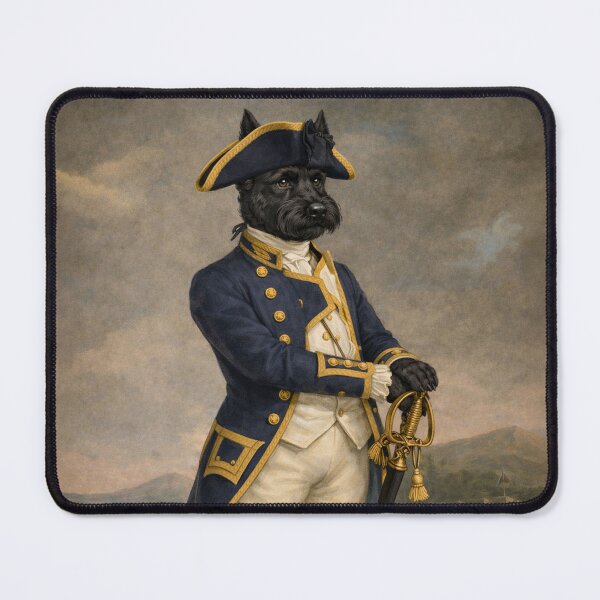 Item preview, English Navy Officer Scottish Terrier Portrait designed and sold by CJChronicles.
