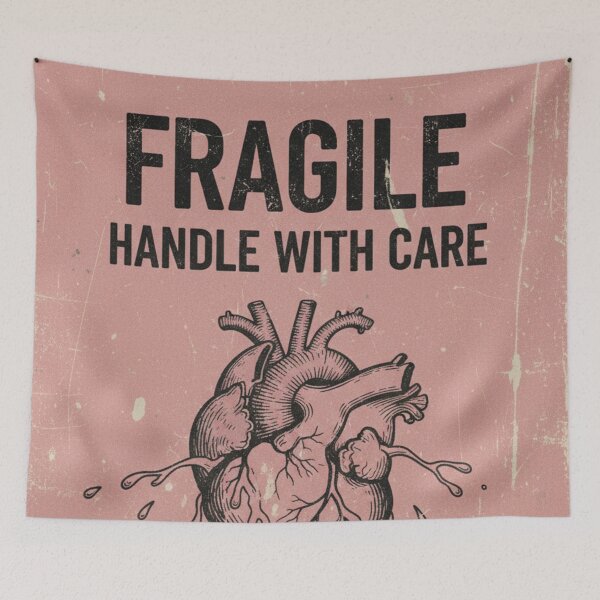 Item preview, Fragile – Heartbroken with Grunge Aesthetic designed and sold by HeyHas.