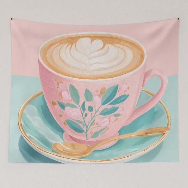 Item preview, Pastel Coffee Illustration – Soft Aesthetic Drink Design designed and sold by BobaBunny76.