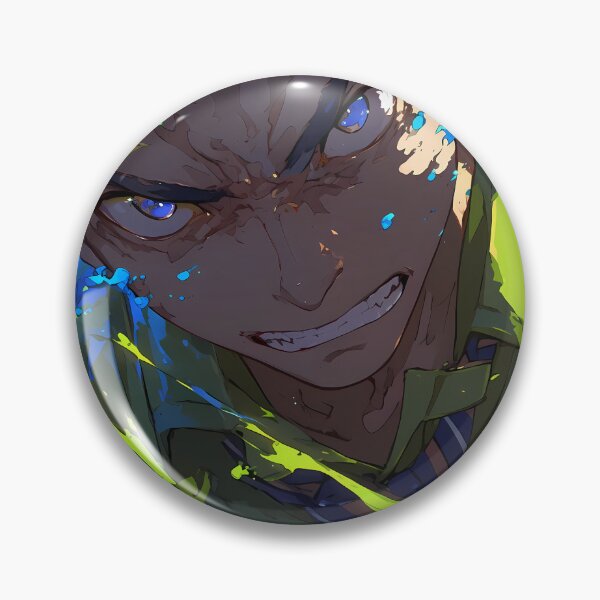 Item preview, Wild Amaimon Blue Exorcist chaotic energy vibrant supernatural anime intensity designed and sold by Tokyonomad.