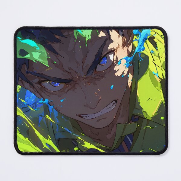Item preview, Wild Amaimon Blue Exorcist chaotic energy vibrant supernatural anime intensity designed and sold by Tokyonomad.