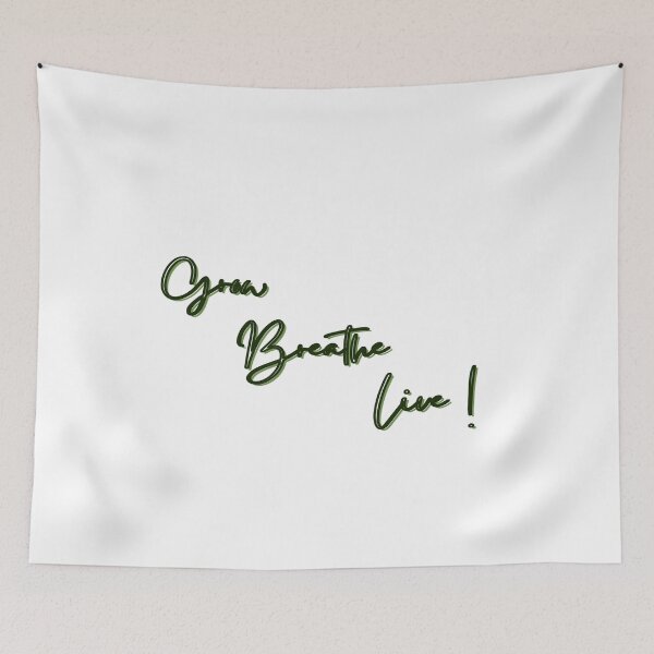 Item preview, Organic Balance - Grow Breathe Live Minimalist Botanical Art designed and sold by Leafy Logic.