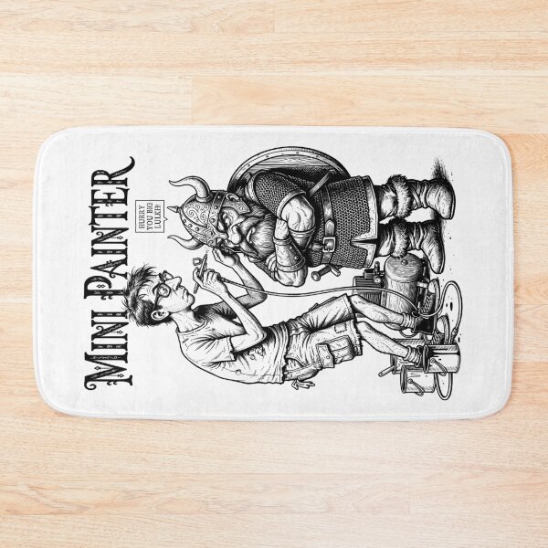 Item preview, Fantasy Miniature Painter Dwarf Funny Airbrush Painting RPG designed and sold by GrandeDuc.