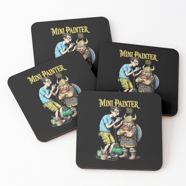 Item preview, Fantasy Miniature Painter Dwarf Funny Airbrush Painting RPG designed and sold by GrandeDuc.
