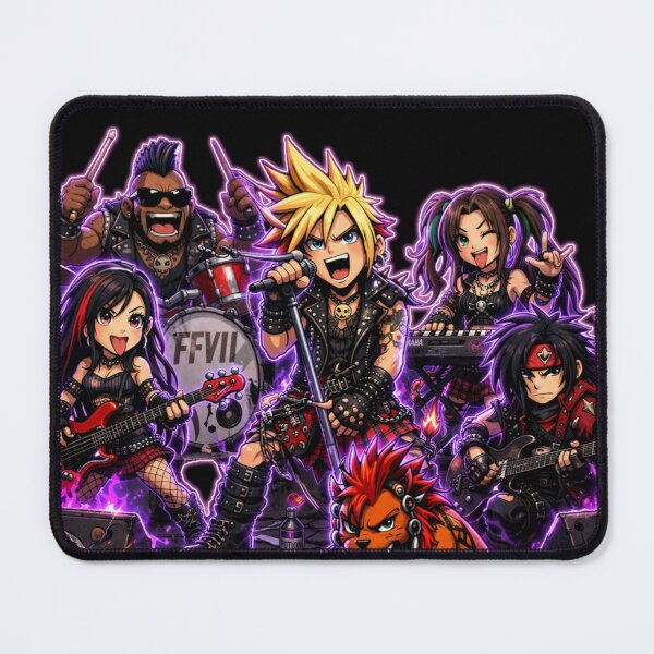 Item preview, Final Fantasy Punk Rock Band – Neon Grunge Anime Rock Art designed and sold by ☆ CR4ZIIB4BII ☆.