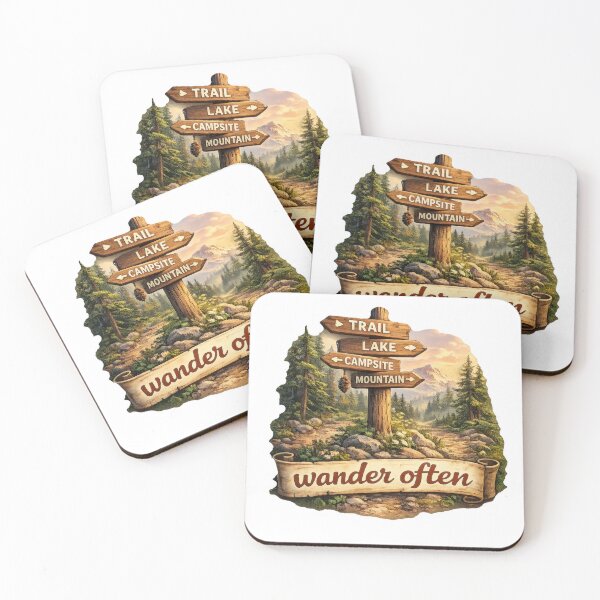 Item preview, Mountain Trail Sign Wilderness designed and sold by jgvisualarts.