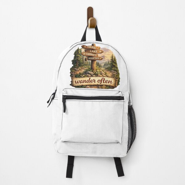 Item preview, Mountain Trail Sign Wilderness designed and sold by jgvisualarts.