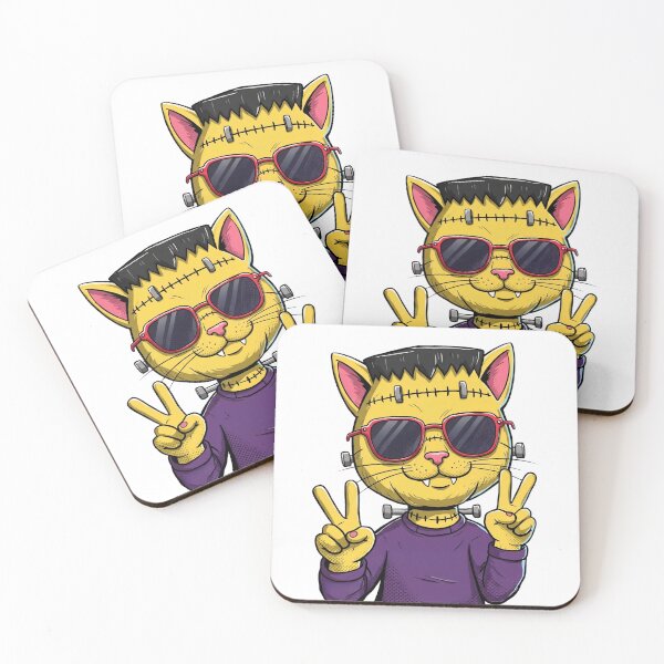 Item preview, Franken Meow Collection: Groovy Peace Cat 11 designed and sold by Frankenpetz.
