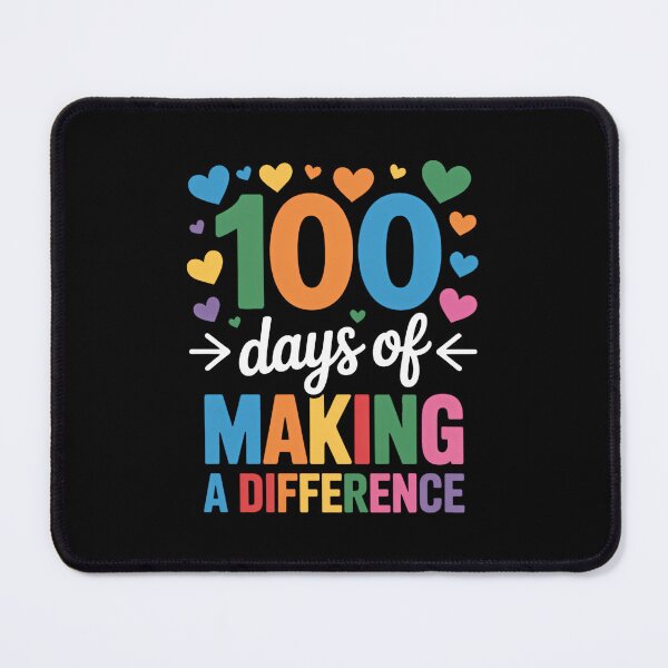 Item preview, 100 Days of Making Difference 100th Day of School Teacher designed and sold by FaithAbbott.