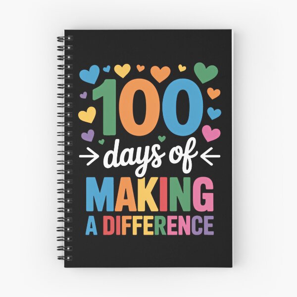 Item preview, 100 Days of Making Difference 100th Day of School Teacher designed and sold by FaithAbbott.
