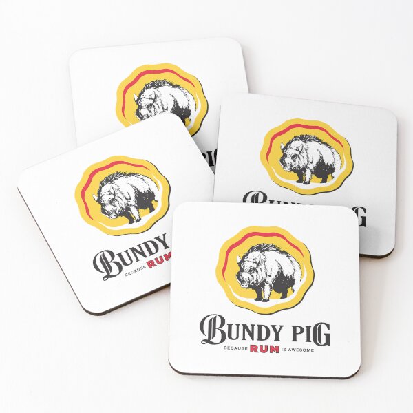 Item preview, Bundy Pig Boar (Black Text) designed and sold by Oleksandrshopp.