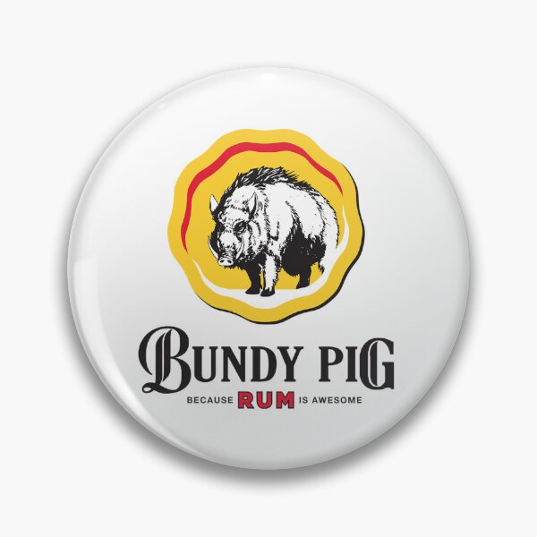 Item preview, Bundy Pig Boar (Black Text) designed and sold by Oleksandrshopp.