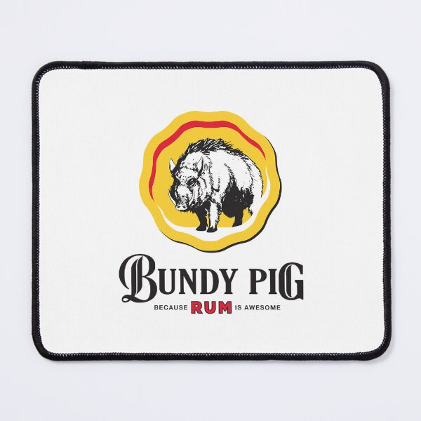 Item preview, Bundy Pig Boar (Black Text) designed and sold by Oleksandrshopp.