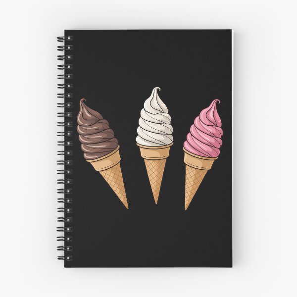 Item preview, Chocolate Vanilla Strawberry Soft Serve Ice Cream Cones designed and sold by FaithAbbott.