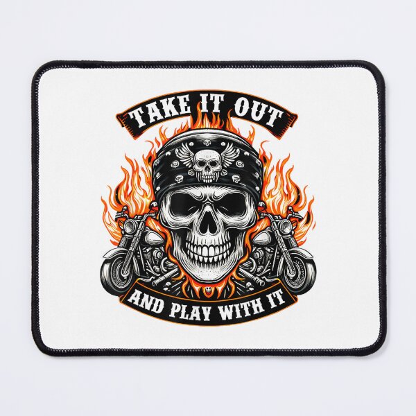 Item preview, Funny Take it Out Play with it Skeleton Biker Motorcycle designed and sold by alber-garnell.