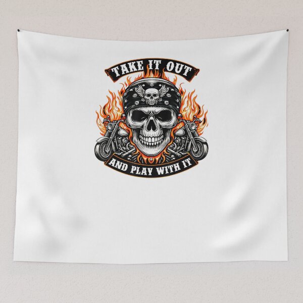Item preview, Funny Take it Out Play with it Skeleton Biker Motorcycle designed and sold by alber-garnell.