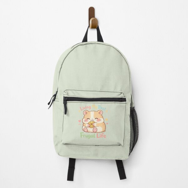 Item preview, Cute Frugal Hamster Hugging Coin | Kawaii Cozy Budget Life Aesthetic designed and sold by PopCulturePixel.