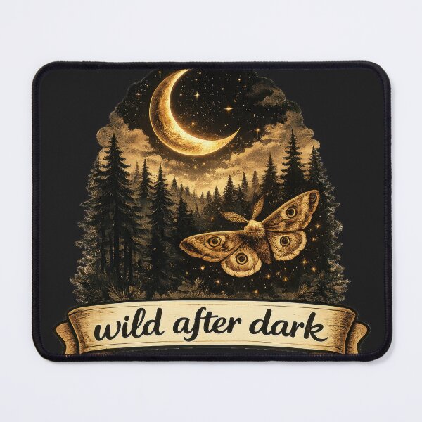 Item preview, Crescent Moon Forest Moth designed and sold by jgvisualarts.
