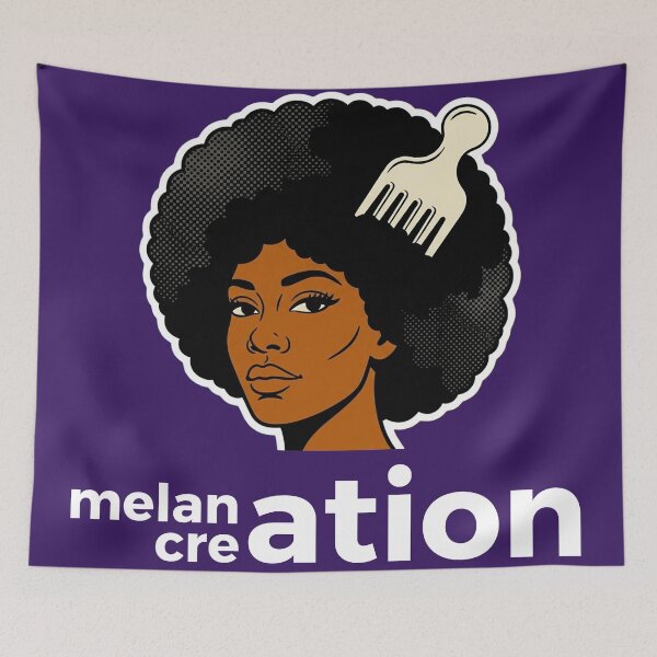 Item preview, Melanation Creation Afro Pride | Melanin Natural Hair Art designed and sold by MadUX.