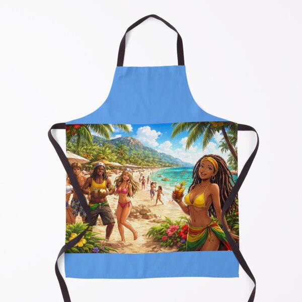 Item preview, Tropical Beach Party Vibes- Island Life Summer Illustration designed and sold by digitalbob60.
