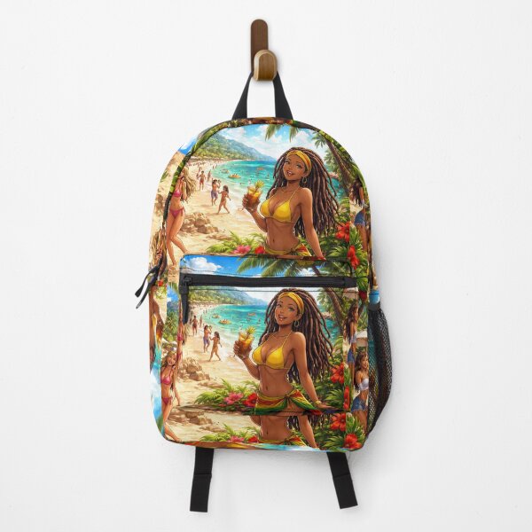 Item preview, Tropical Beach Party Vibes- Island Life Summer Illustration  designed and sold by digitalbob60.