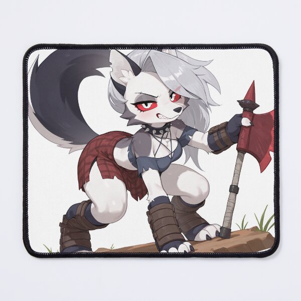 Item preview, Loona Axe Warrior Alternate designed and sold by CeluniaMoon's Art - Cute Furry, Anime, and More! .