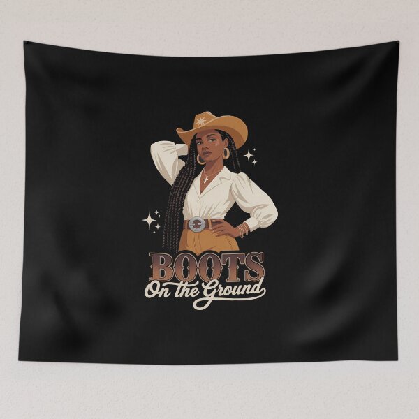 Item preview, Black History Boots On The Ground Cowgirl Western designed and sold by FaithAbbott.