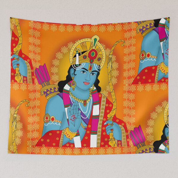Item preview, Lord Rama Sacred Artwork – Timeless Hindu Epic Inspired Illustration designed and sold by Harshit_Digital_Arts.