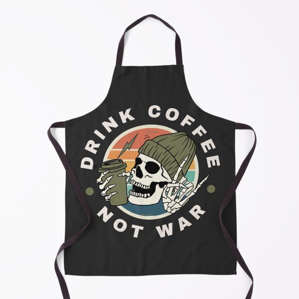 Item preview, Drink Coffee Not War Skeleton designed and sold by CHANCHANAI.